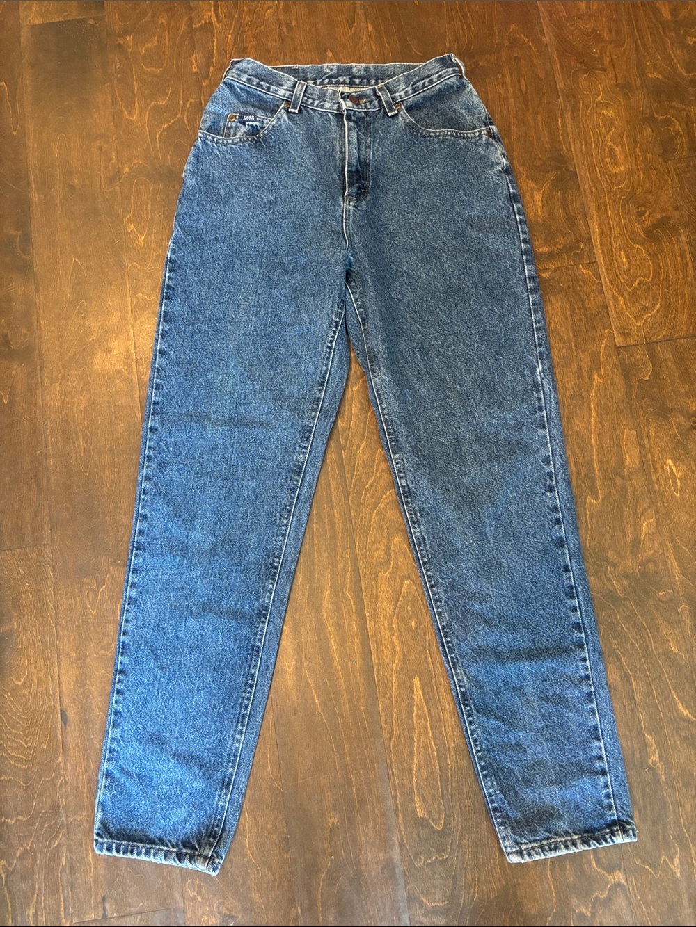 Lee High-Rise Dark Blue Mom Jeans
